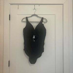 NWT Artesands Black Aria Cezanne Underwire One Piece Swimsuit